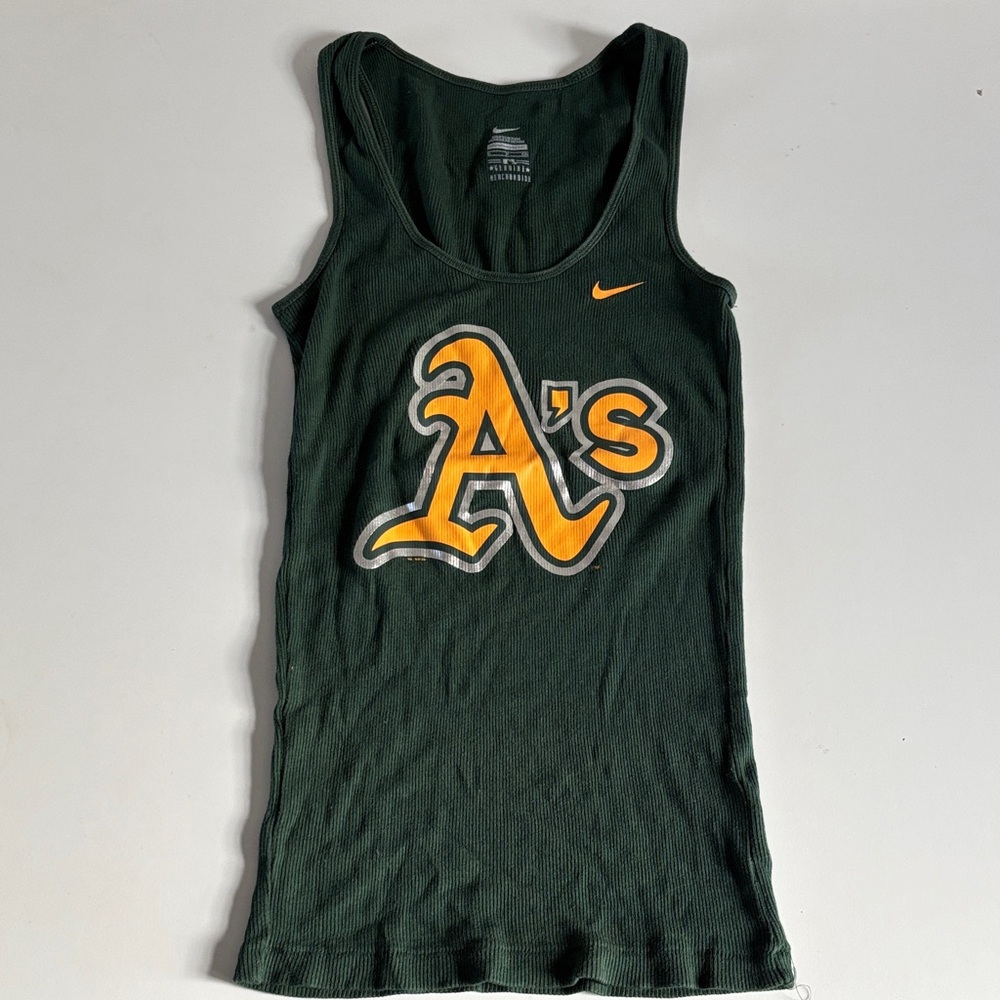 Nike‎ A’s Ribbed Tank Top.  Like New.  S